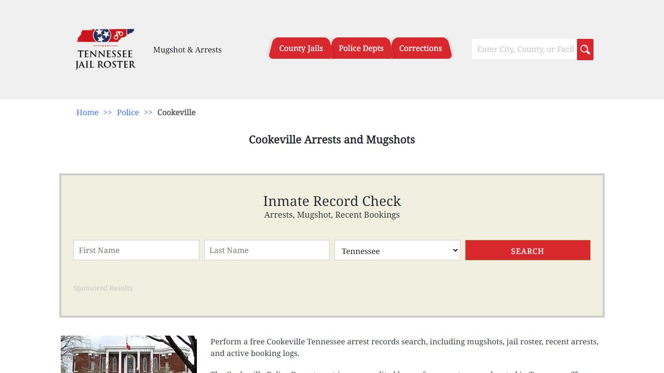 Cookeville Arrests and Mugshots | Jail Roster Search